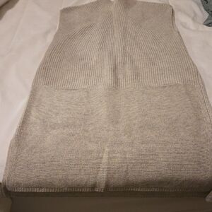 Beige Knit Sleeveless Sweater